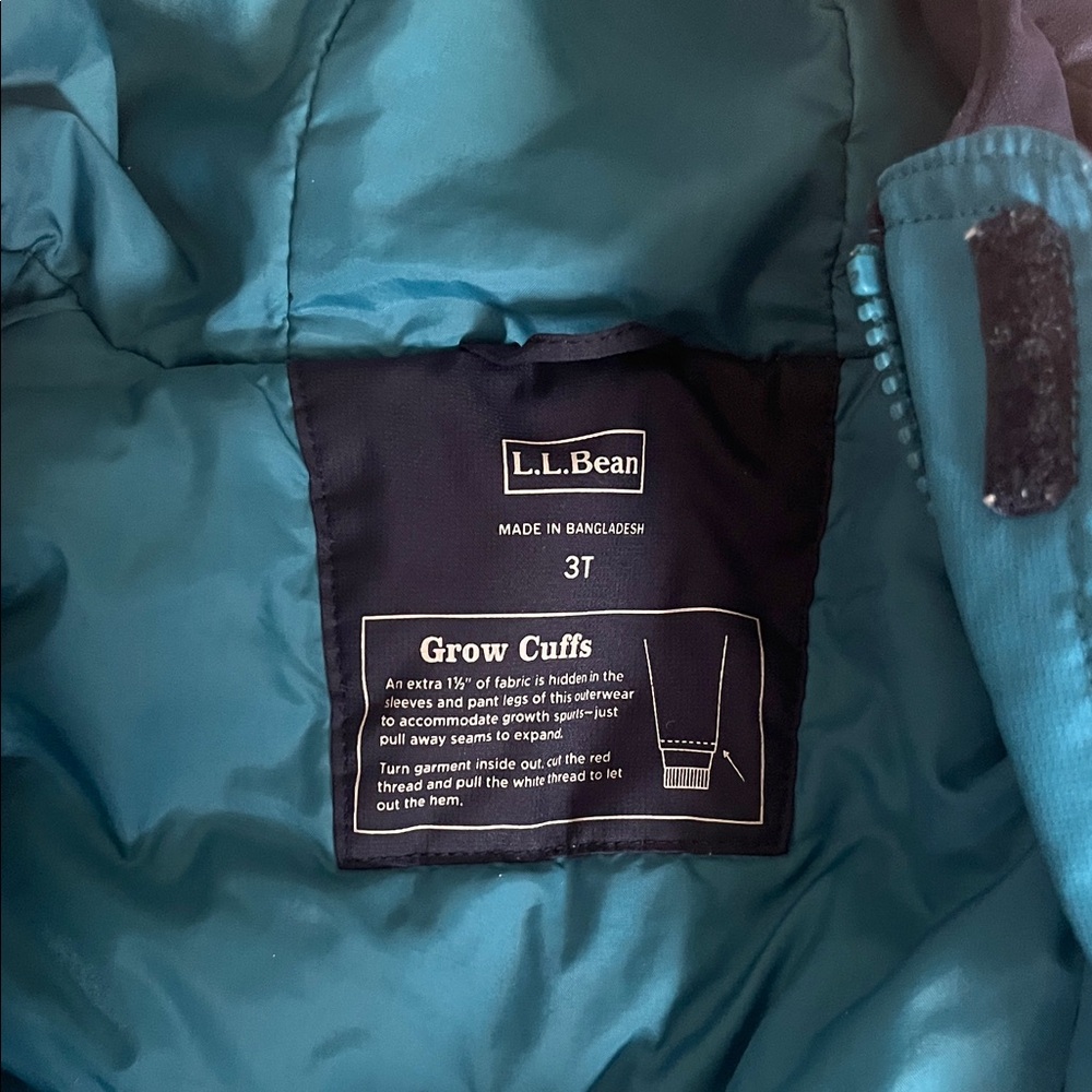 L.L. Bean Kids' Blue Jacket with Grow Cuffs